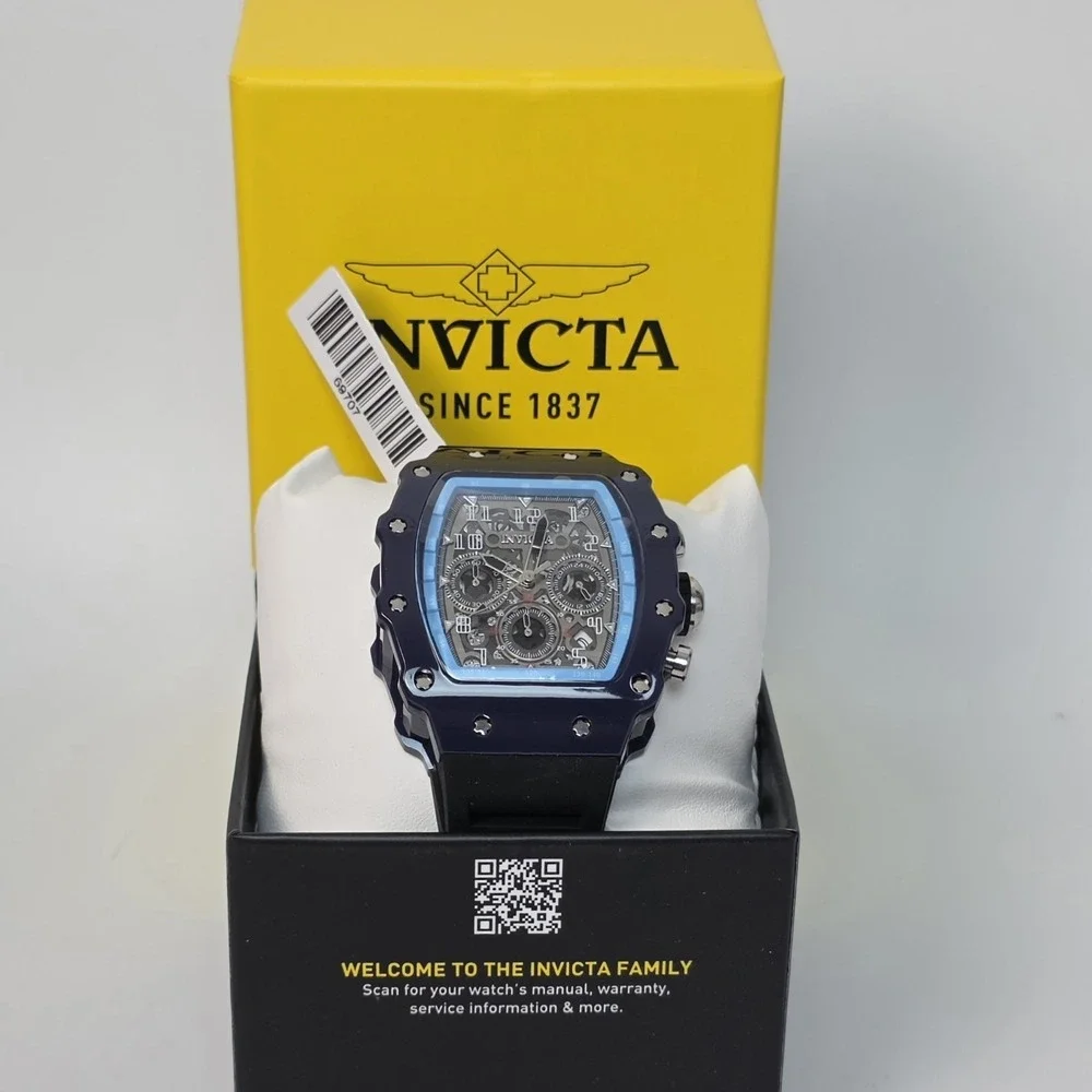 NEW Invicta Racing Night Fall - Nitro Gen Men's‎ Watch 43mm, Dark Blue  (69707)